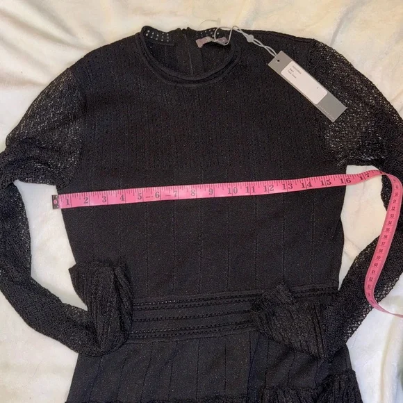Lela Rose ruffle knit detail Piper Dress, size small, NWT - Picture 11 of 14